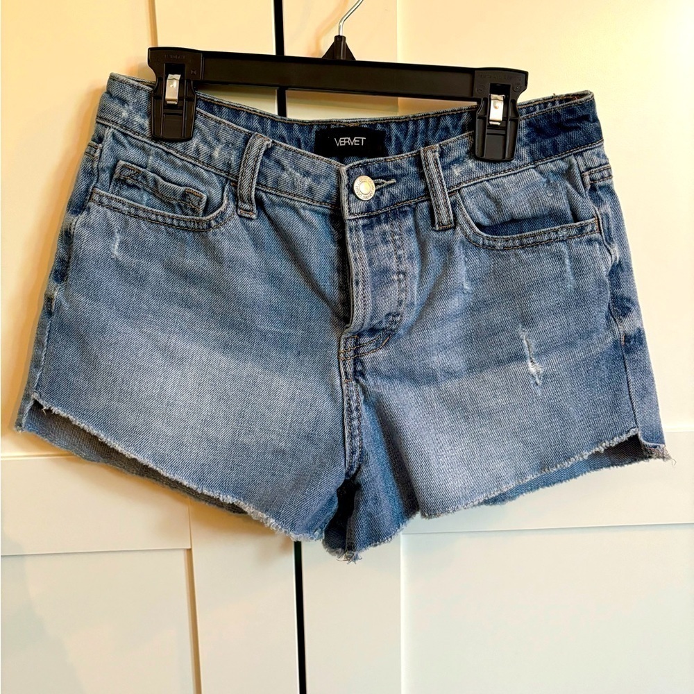 Vervet denim jean shorts size 25